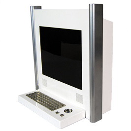 Desk Mounted Screen Kiosk Z2